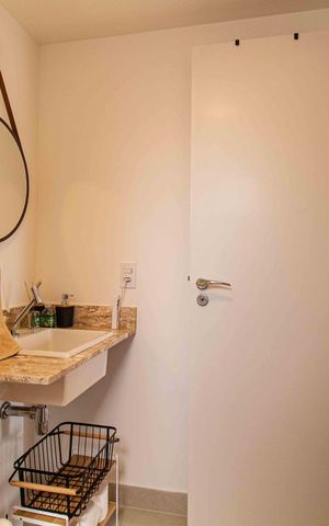 Studio para alugar com 36m², 1 quarto e sem vaga Studio para alugar com 36m², 1 quarto e sem vagaBanheiro da Suíte