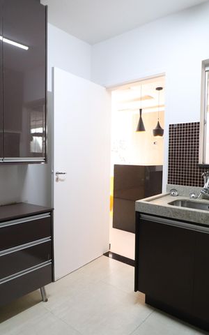 Casa de condomínio para alugar com 130m², 3 quartos e 2 vagasCozinha