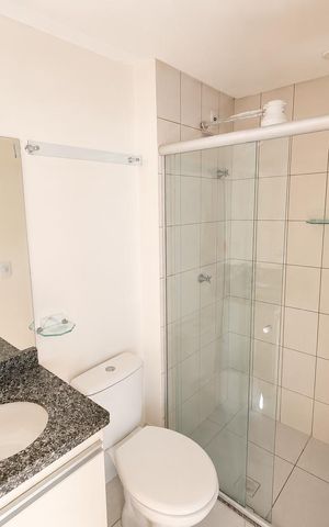 Apartamento para alugar com 61m², 2 quartos e 1 vaga Apartamento para alugar com 61m², 2 quartos e 1 vagaBanheiro