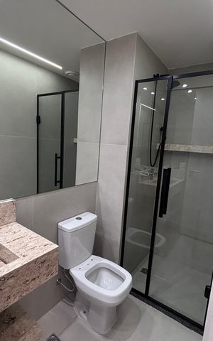 Apartamento para alugar com 72m², 3 quartos e 2 vagas Apartamento para alugar com 72m², 3 quartos e 2 vagasBanheiro do Quarto 1
