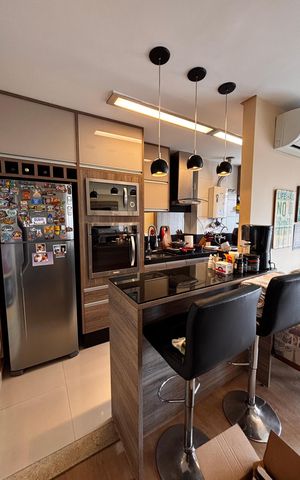 Apartamento à venda com 66m², 1 quarto e 2 vagas Apartamento à venda com 66m², 1 quarto e 2 vagasCozinha