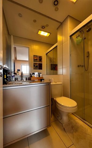 Apartamento à venda com 66m², 1 quarto e 2 vagas Apartamento à venda com 66m², 1 quarto e 2 vagasBanheiro