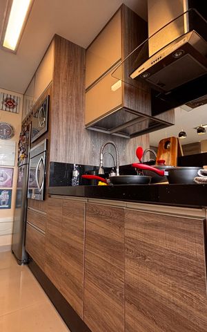 Apartamento à venda com 66m², 1 quarto e 2 vagas Apartamento à venda com 66m², 1 quarto e 2 vagasCozinha