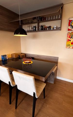 Apartamento à venda com 66m², 1 quarto e 2 vagas Apartamento à venda com 66m², 1 quarto e 2 vagasSala de Jantar