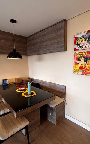 Apartamento à venda com 66m², 1 quarto e 2 vagas Apartamento à venda com 66m², 1 quarto e 2 vagasSala de Jantar