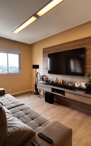 Apartamento à venda com 66m², 1 quarto e 2 vagas Apartamento à venda com 66m², 1 quarto e 2 vagasSala