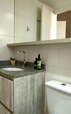 Apartamento à venda com 60m², 2 quartos e 2 vagas Apartamento à venda com 60m², 2 quartos e 2 vagasBanheiro da Suíte