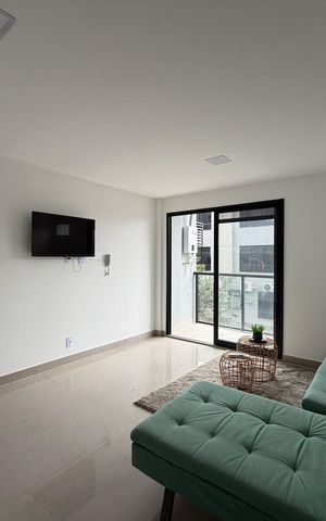 Apartamento para alugar com 40m², 1 quarto e 1 vaga Apartamento para alugar com 40m², 1 quarto e 1 vagaSala