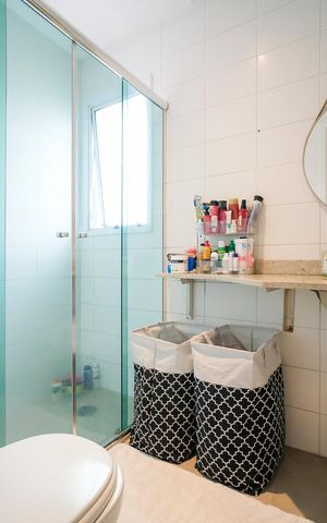 Apartamento à venda com 97m², 3 quartos e 2 vagasBanheiro da suíte