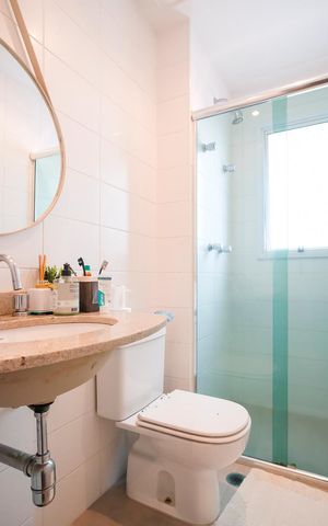 Apartamento à venda com 97m², 3 quartos e 2 vagasBanheiro