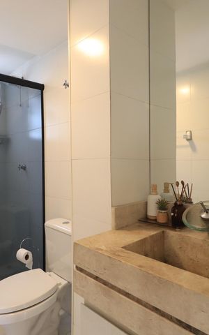 Apartamento à venda com 63m², 2 quartos e sem vagaBanheiro