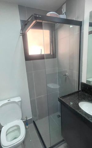 Studio para alugar com 25m², 1 quarto e 1 vaga Studio para alugar com 25m², 1 quarto e 1 vagaBanheiro