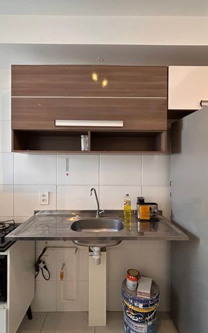 Apartamento à venda com 27m², 1 quarto e sem vaga Apartamento à venda com 27m², 1 quarto e sem vagaCozinha - área de serviço