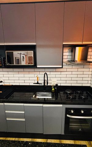 Apartamento para alugar com 63m², 1 quarto e 2 vagas Apartamento para alugar com 63m², 1 quarto e 2 vagasCozinha
