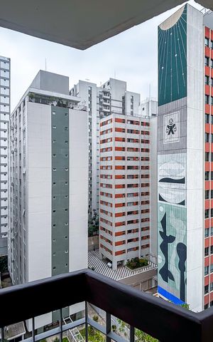 Apartamento para alugar com 42m², 1 quarto e 1 vaga
