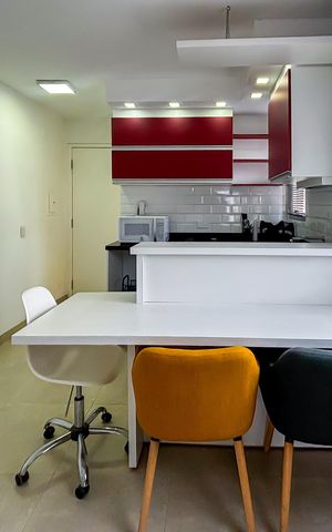 Apartamento para alugar com 42m², 1 quarto e 1 vaga