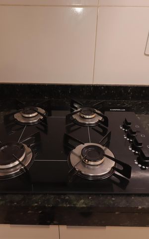 Casa de condomínio à venda com 78m², 2 quartos e 2 vagasCozinha - Cooktop