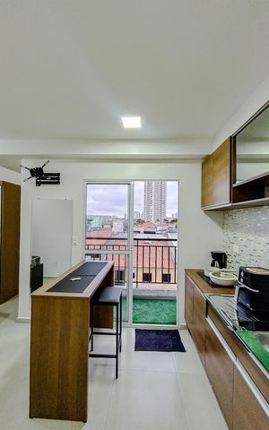 Studio para alugar com 25m², 1 quarto e sem vagaCozinha