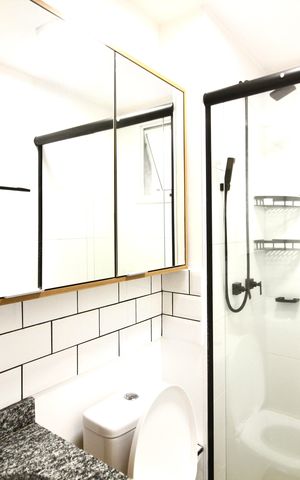 Apartamento para alugar com 40m², 2 quartos e sem vaga Apartamento para alugar com 40m², 2 quartos e sem vagaBanheiro 1