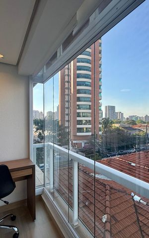Apartamento à venda com 35m², 1 quarto e 1 vaga Apartamento à venda com 35m², 1 quarto e 1 vagaSacada
