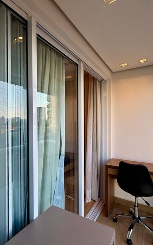 Apartamento à venda com 35m², 1 quarto e 1 vaga Apartamento à venda com 35m², 1 quarto e 1 vagaSacada