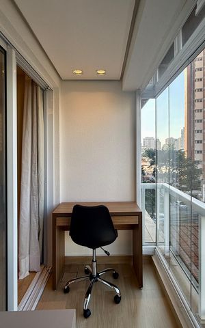 Apartamento à venda com 35m², 1 quarto e 1 vaga Apartamento à venda com 35m², 1 quarto e 1 vagaSacada
