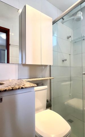 Apartamento para alugar com 82m², 3 quartos e 2 vagas Apartamento para alugar com 82m², 3 quartos e 2 vagasBanheiro da Suíte