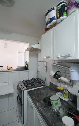 Apartamento à venda com 55m², 2 quartos e 1 vagaCozinha e Área de Serviço