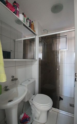 Apartamento à venda com 55m², 2 quartos e 1 vagaBanheiro da Suite