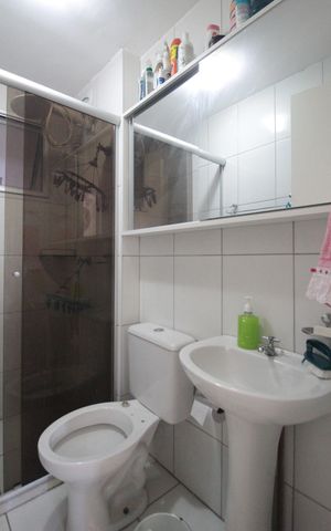 Apartamento à venda com 55m², 2 quartos e 1 vagaBanheiro Social