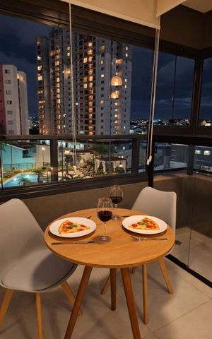 Studio à venda com 26m², 1 quarto e sem vagaVaranda