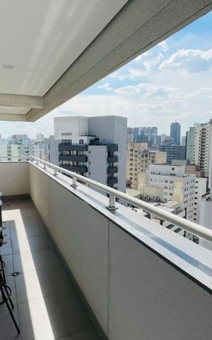 Apartamento à venda com 55m², 1 quarto e sem vaga Apartamento à venda com 55m², 1 quarto e sem vagaVaranda