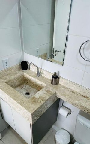 Apartamento à venda com 55m², 1 quarto e sem vaga Apartamento à venda com 55m², 1 quarto e sem vagaBanheiro