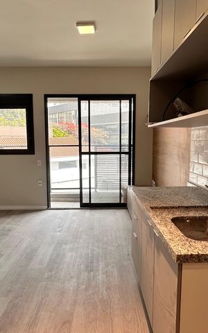 Studio à venda com 27m², 1 quarto e sem vaga