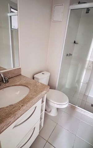 Apartamento para alugar com 70m², 2 quartos e 1 vaga Apartamento para alugar com 70m², 2 quartos e 1 vagaBanheiro