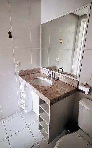 Apartamento para alugar com 70m², 2 quartos e 1 vaga Apartamento para alugar com 70m², 2 quartos e 1 vagaBanheiro do Quarto 1