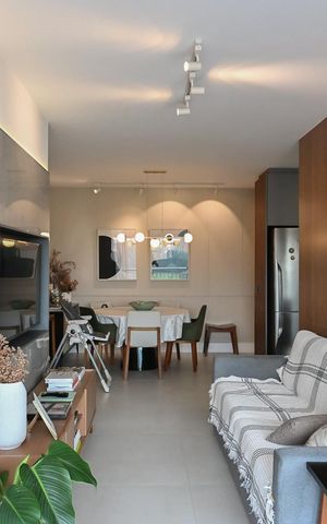 Apartamento à venda com 74m², 2 quartos e 2 vagasSala