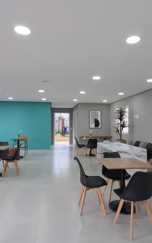 Apartamento para alugar com 37m², 2 quartos e sem vagaÁrea comum - Salão de festas