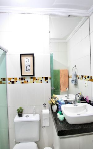 Casa de condomínio para alugar com 80m², 2 quartos e 1 vaga Casa de condomínio para alugar com 80m², 2 quartos e 1 vagaBanheiro Social