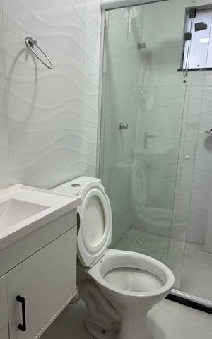 Studio para alugar com 37m², 1 quarto e sem vaga Studio para alugar com 37m², 1 quarto e sem vagaBanheiro