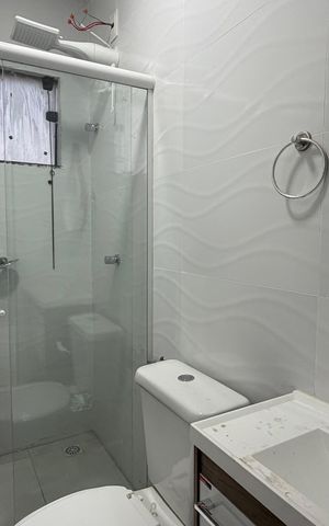 Studio para alugar com 27m², 1 quarto e sem vaga Studio para alugar com 27m², 1 quarto e sem vagaBanheiro