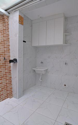 Casa de condomínio para alugar com 75m², 2 quartos e 1 vagaÁrea gourmet e Área de Serviço