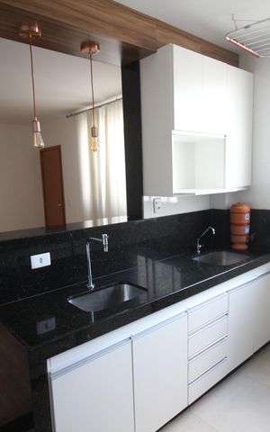 Apartamento para alugar com 45m², 2 quartos e 1 vagaCozinha e Área de Serviço