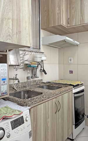 Apartamento para alugar com 69m², 2 quartos e 1 vagaCozinha e Área de Serviço