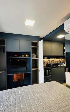 Studio à venda com 22m², 1 quarto e sem vaga Studio à venda com 22m², 1 quarto e sem vagaSala/Quarto