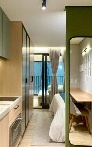 Studio para alugar com 28m², 1 quarto e sem vagaCozinha