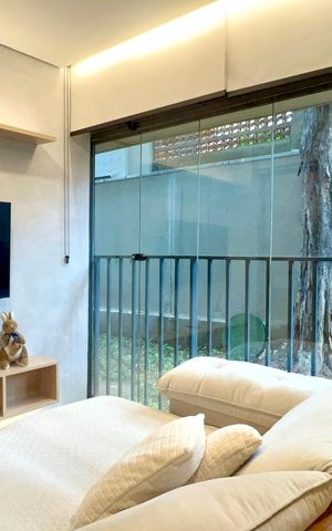 Studio para alugar com 28m², 1 quarto e sem vagaVaranda