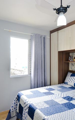 Apartamento à venda com 49m², 2 quartos e 1 vagaQuarto 2