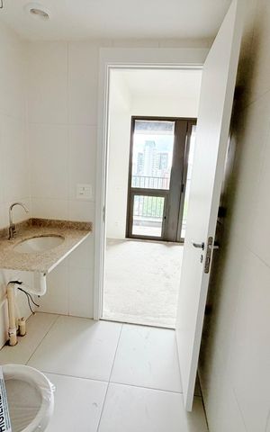 Studio para alugar com 29m², 1 quarto e sem vaga Studio para alugar com 29m², 1 quarto e sem vagaBanheiro