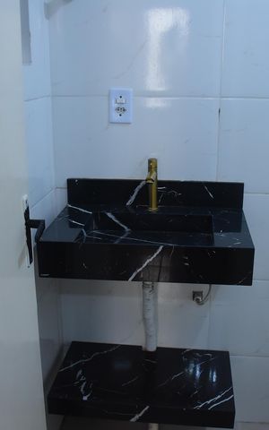 Apartamento para alugar com 57m², 1 quarto e sem vagaBanheiro da suíte
